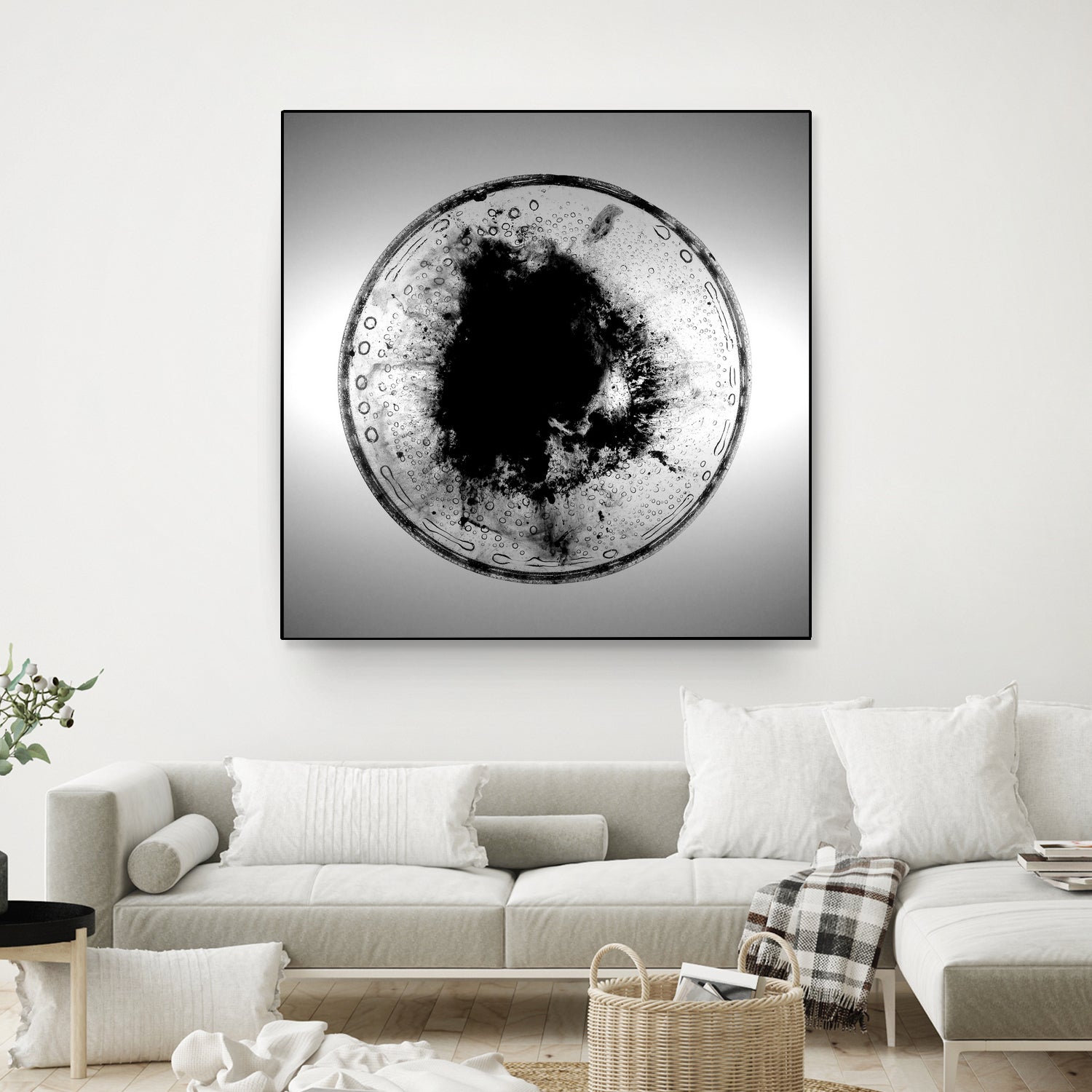 Dissolve by Orestes Grediaga on GIANT ART - black shapes  framed canvas