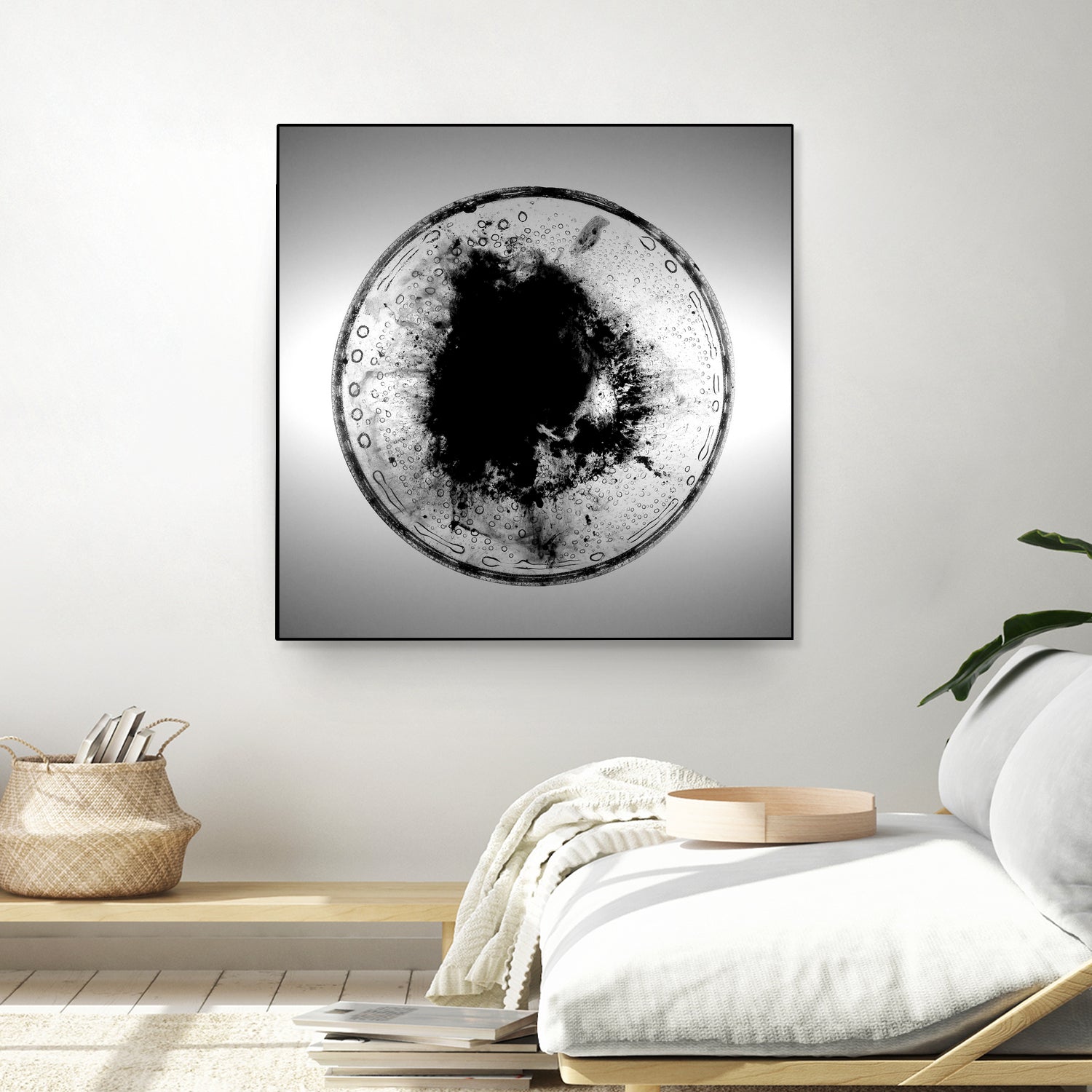 Dissolve by Orestes Grediaga on GIANT ART - black shapes  framed canvas