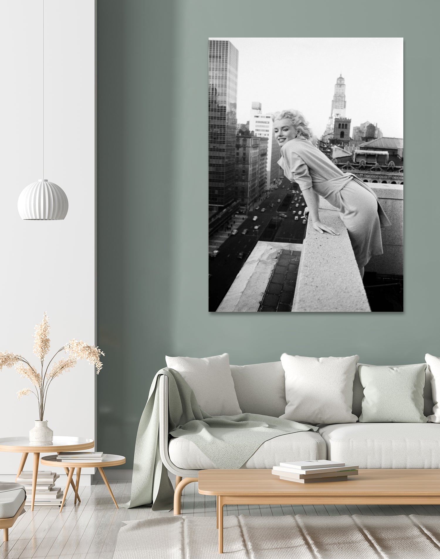 Marilyn on balcony  by M studio on GIANT ART - black and white photography