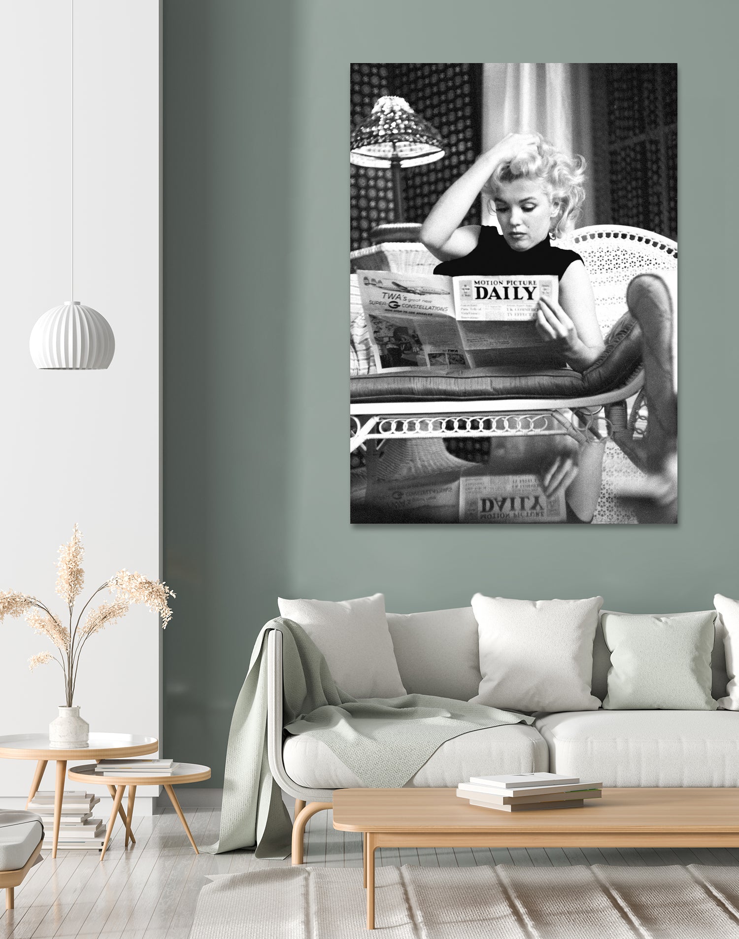 Reading  by M Studio on GIANT ART - black and white photogrpahy marilyn monroe