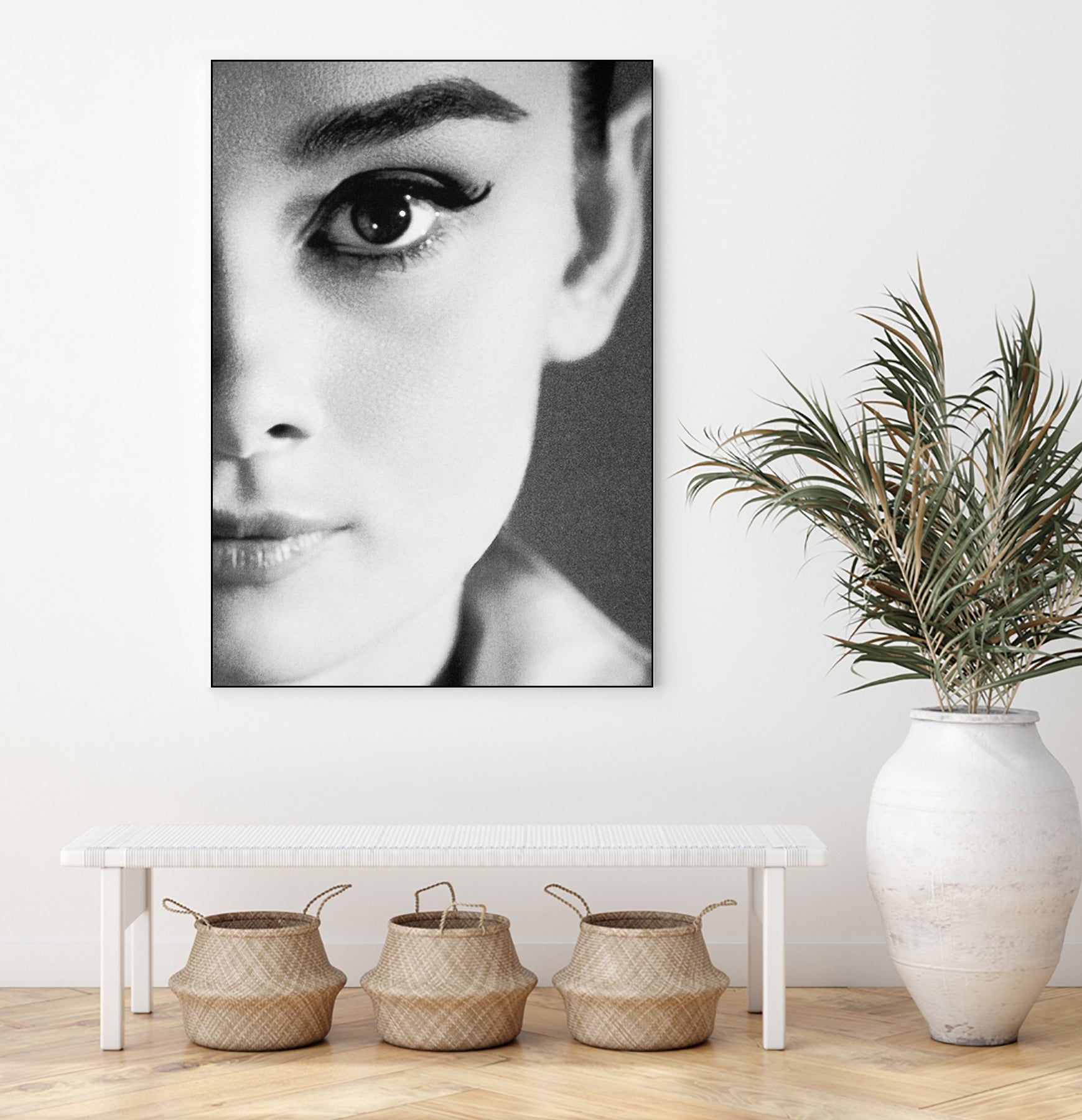 Audrey Hepburn by M Studio on GIANT ART - black and white photography