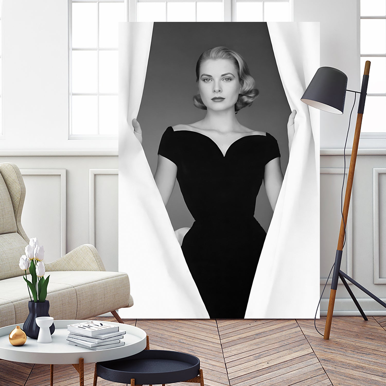 Grace Kelly by M Studio on GIANT ART - black and white photographie actress
