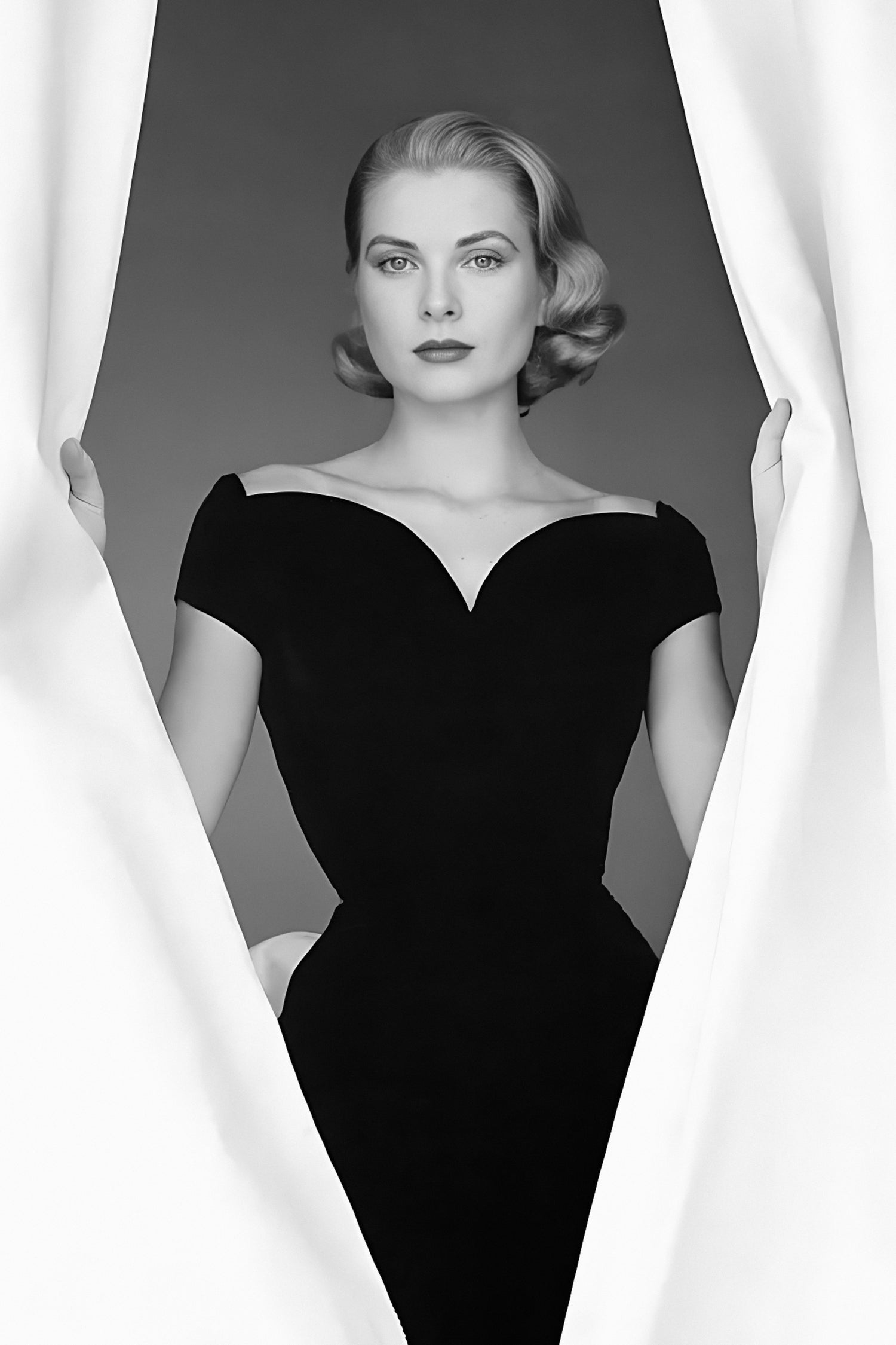Grace Kelly by M Studio on GIANT ART - black and white photographie actress