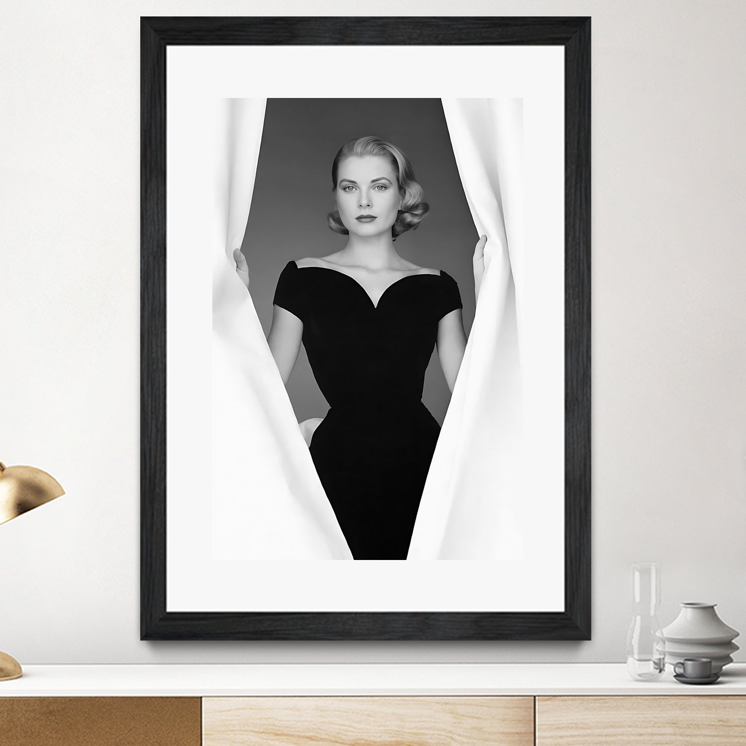 Grace Kelly by M Studio on GIANT ART - black and white photographie actress