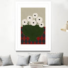 Flor by M Studio on GIANT ART - red botanical