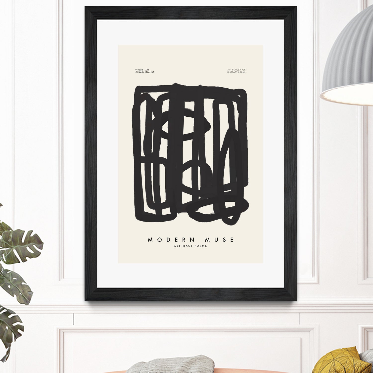 Modern Muse by M Studio on GIANT ART - beige mid century