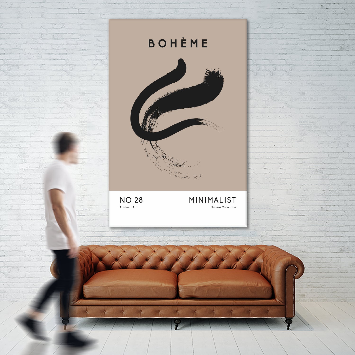 Esprit Bohème by M Studio on GIANT ART - beige minimalist