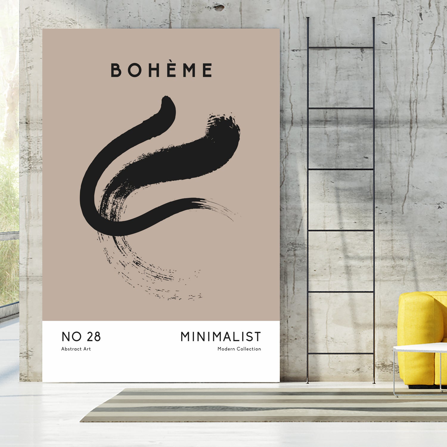 Esprit Bohème by M Studio on GIANT ART - beige minimalist
