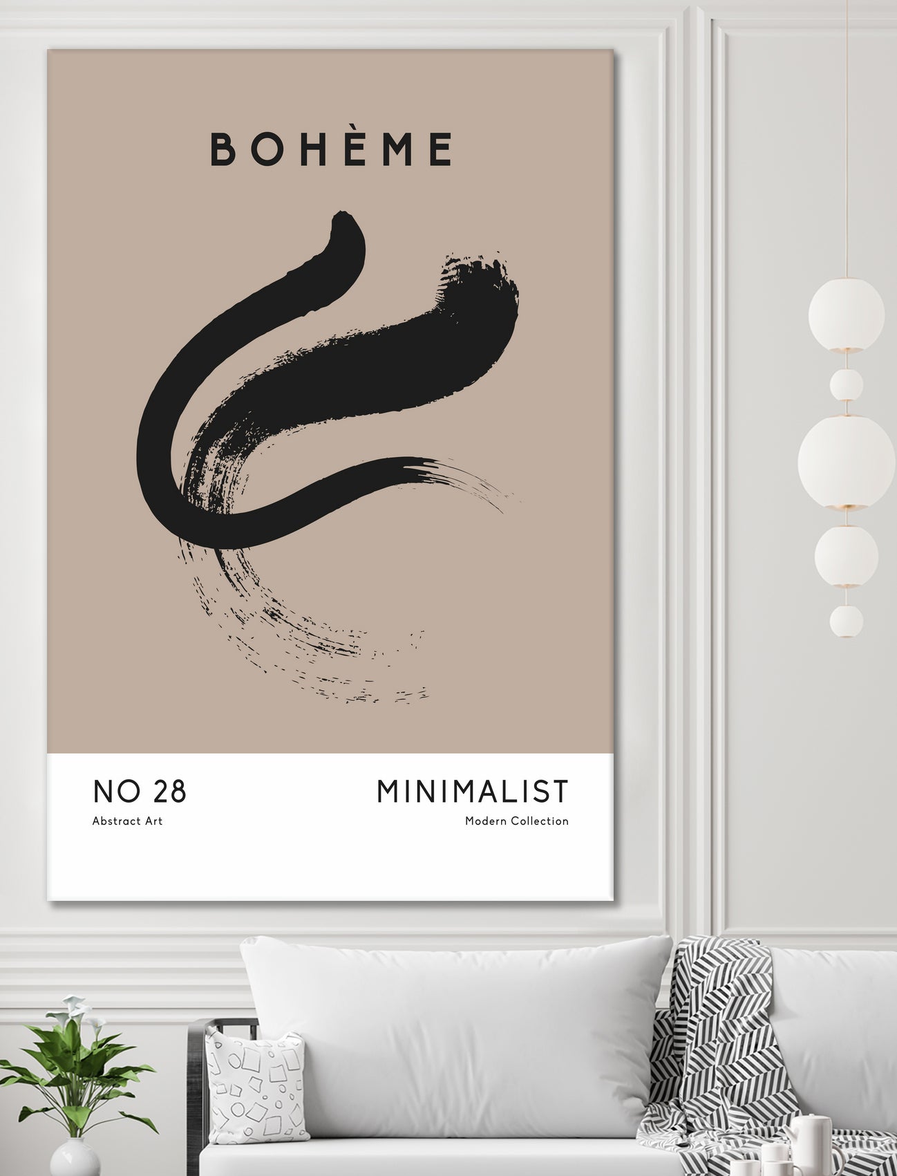 Esprit Bohème by M Studio on GIANT ART - beige minimalist