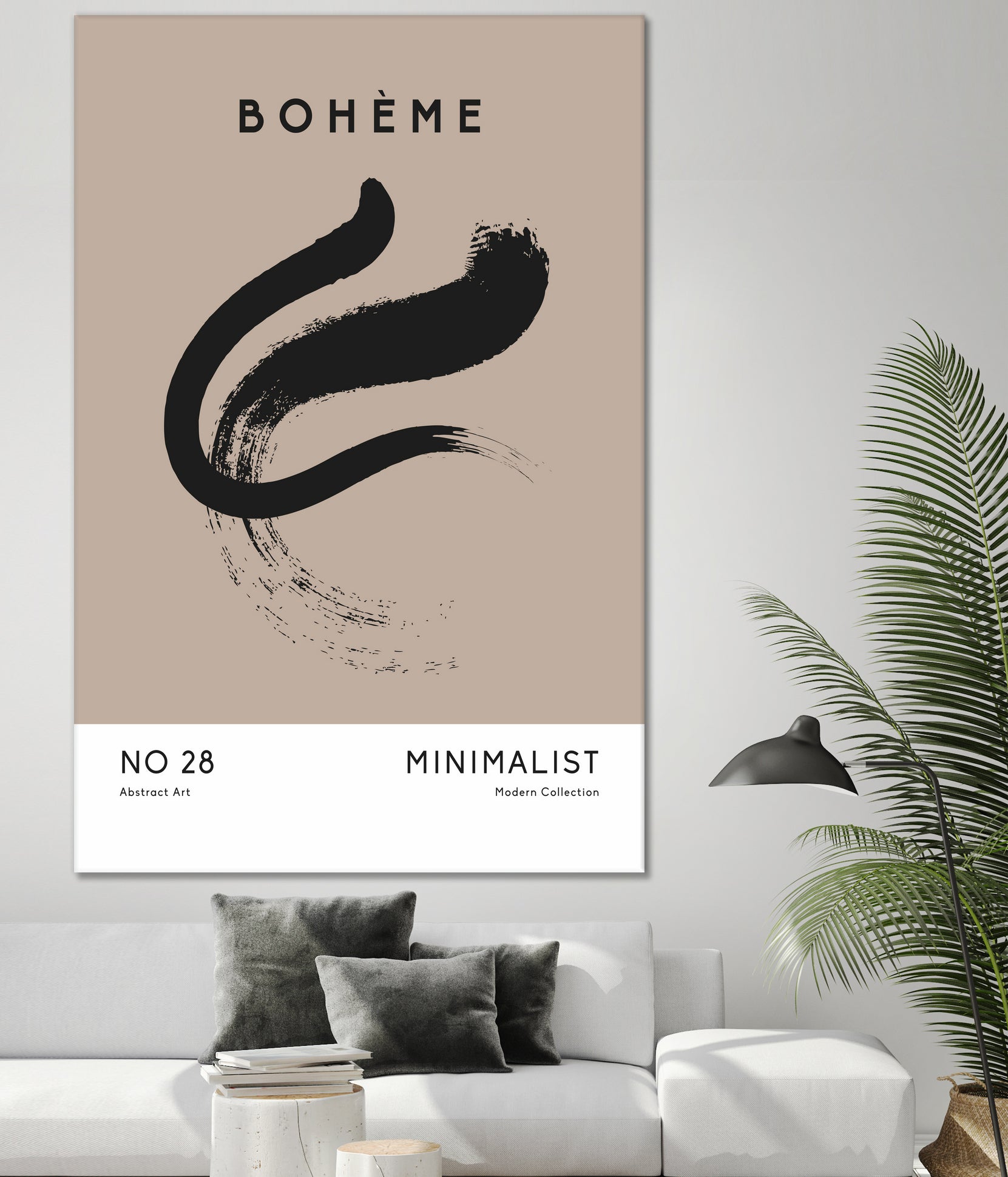 Esprit Bohème by M Studio on GIANT ART - beige minimalist
