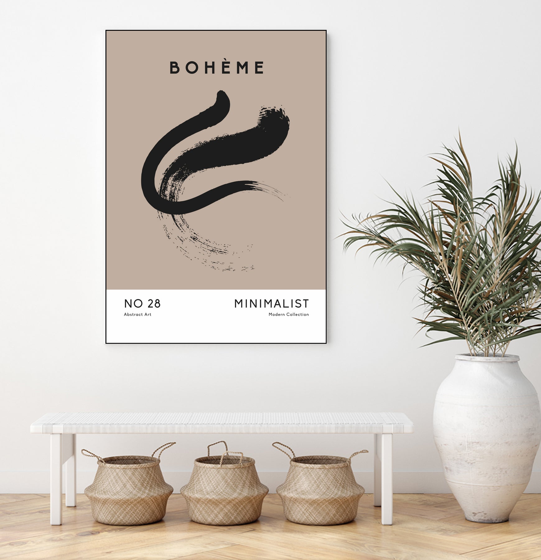 Esprit Bohème by M Studio on GIANT ART - beige minimalist