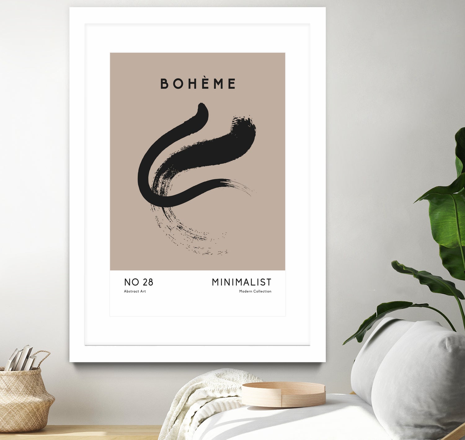Esprit Bohème by M Studio on GIANT ART - beige minimalist