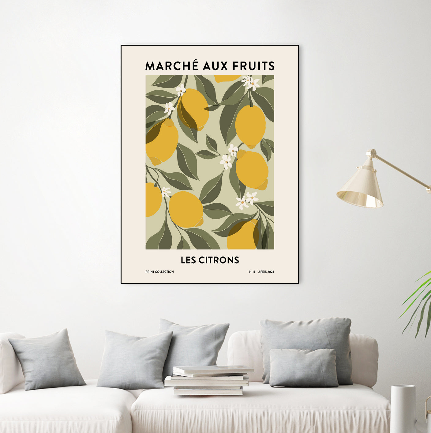 Les agrumes by M Studio on GIANT ART - green illustration lemon