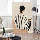 women reading by Mstudio on GIANT ART - beige figurative