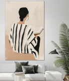 women reading by Mstudio on GIANT ART - beige figurative