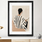 women reading by Mstudio on GIANT ART - beige figurative