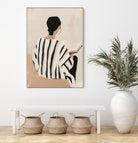 women reading by Mstudio on GIANT ART - beige figurative