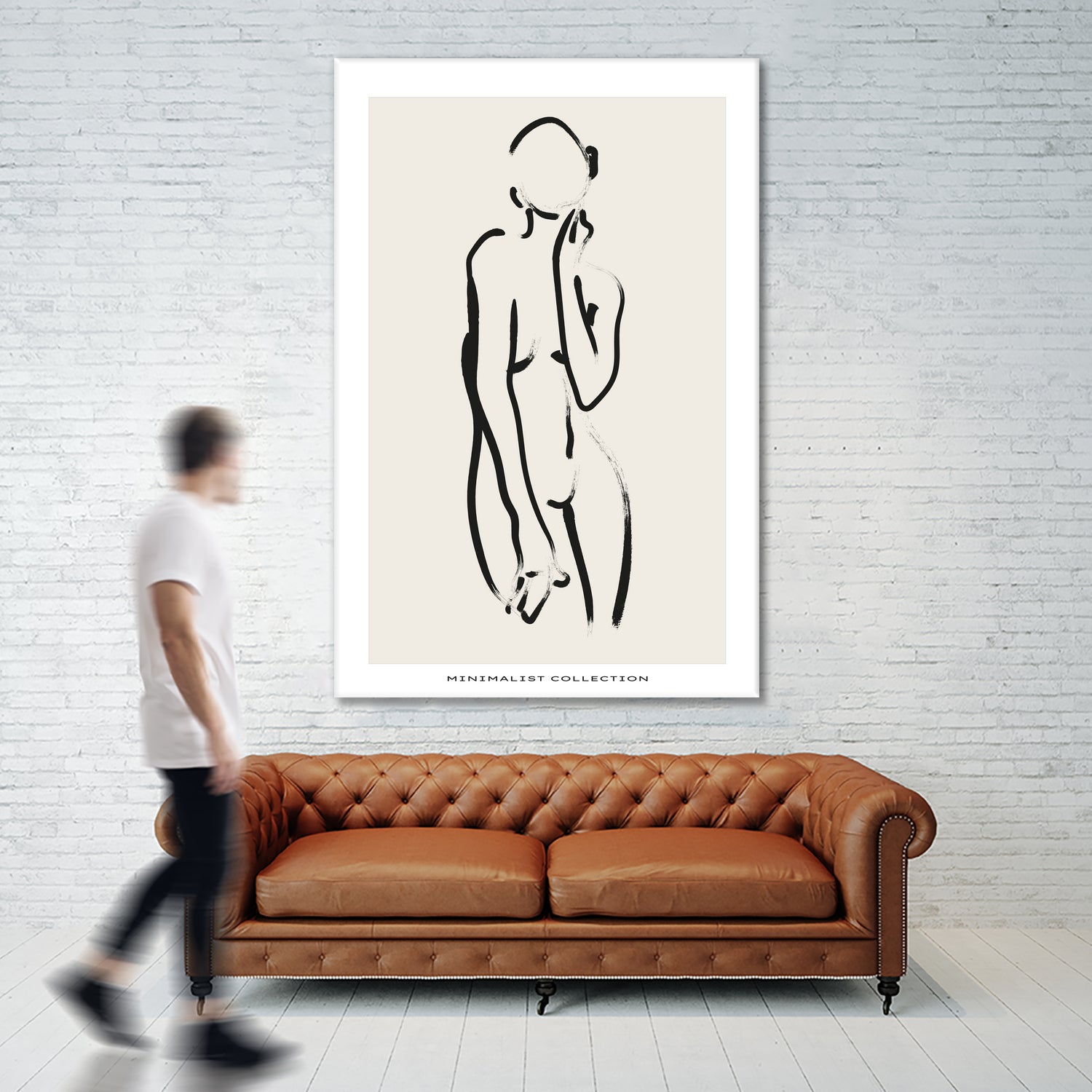 Nude no.2 by M Studio on GIANT ART - beige figurative woman