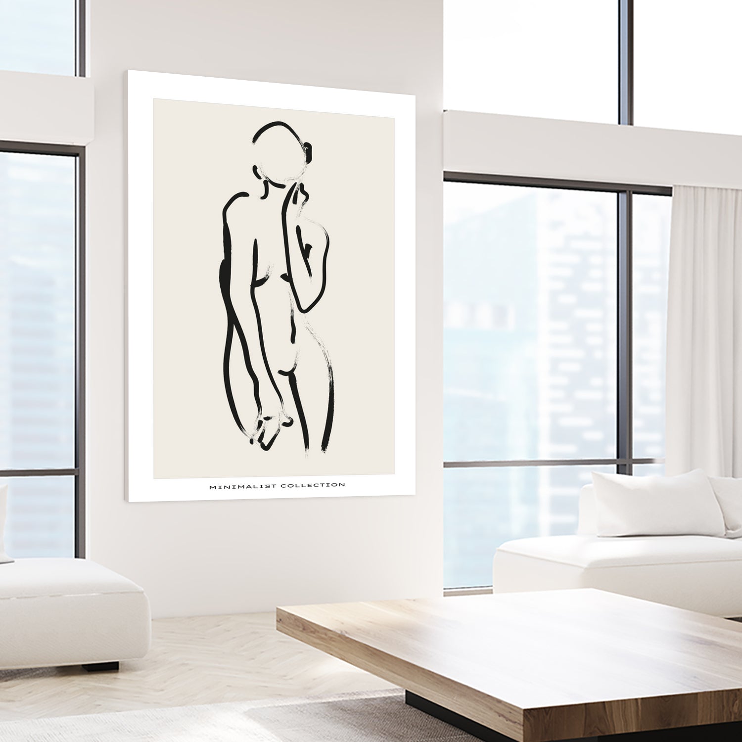 Nude no.2 by M Studio on GIANT ART - beige figurative woman