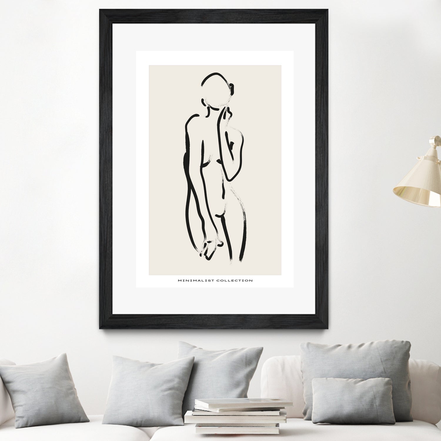 Nude no.2 by M Studio on GIANT ART - beige figurative woman