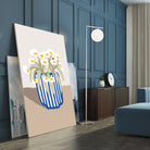 Vase printanier by M Studio on GIANT ART - blue floral flowers