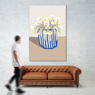 Vase printanier by M Studio on GIANT ART - blue floral flowers