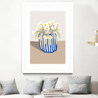 Vase printanier by M Studio on GIANT ART - blue floral flowers