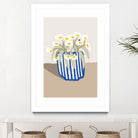 Vase printanier by M Studio on GIANT ART - blue floral flowers