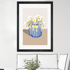 Vase printanier by M Studio on GIANT ART - blue floral flowers