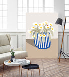 Vase printanier by M Studio on GIANT ART - blue floral flowers