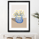 Vase printanier by M Studio on GIANT ART - blue floral flowers