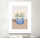 Vase printanier by M Studio on GIANT ART - blue floral flowers