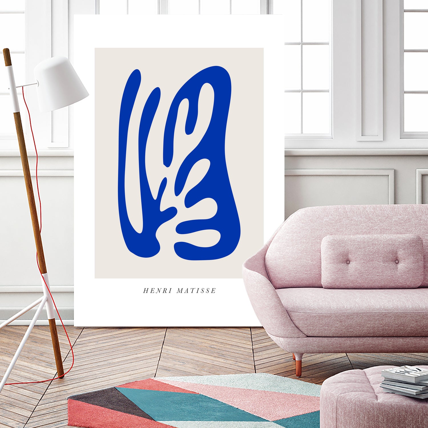 Papiers Découpés by Matisse on GIANT ART - blue modern framed canvas