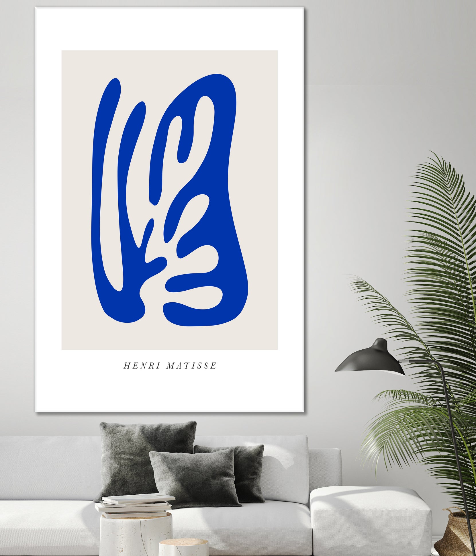 Papiers Découpés by Matisse on GIANT ART - blue modern framed canvas