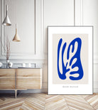 Papiers Découpés by Matisse on GIANT ART - blue modern framed canvas