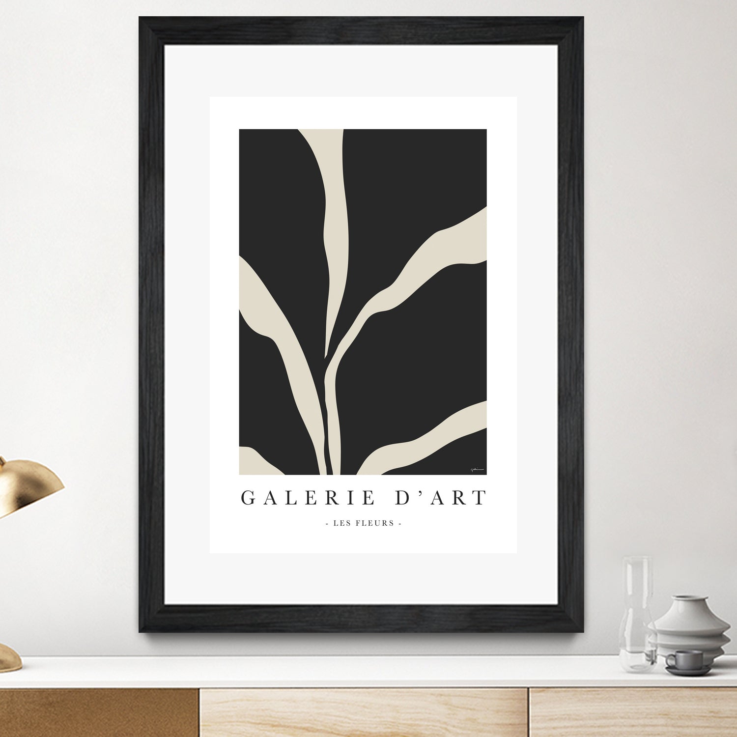 Les Flreurs by M Studio on GIANT ART - black illustration