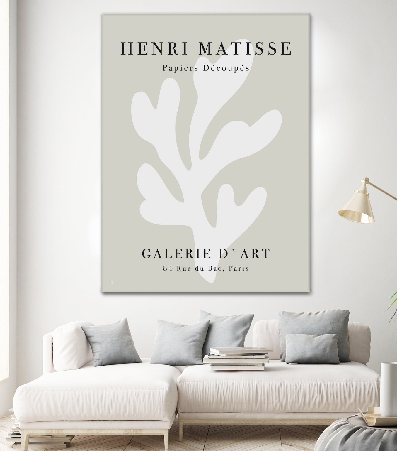 Papiers Découpés XI by M Studio on GIANT ART - beige matisse