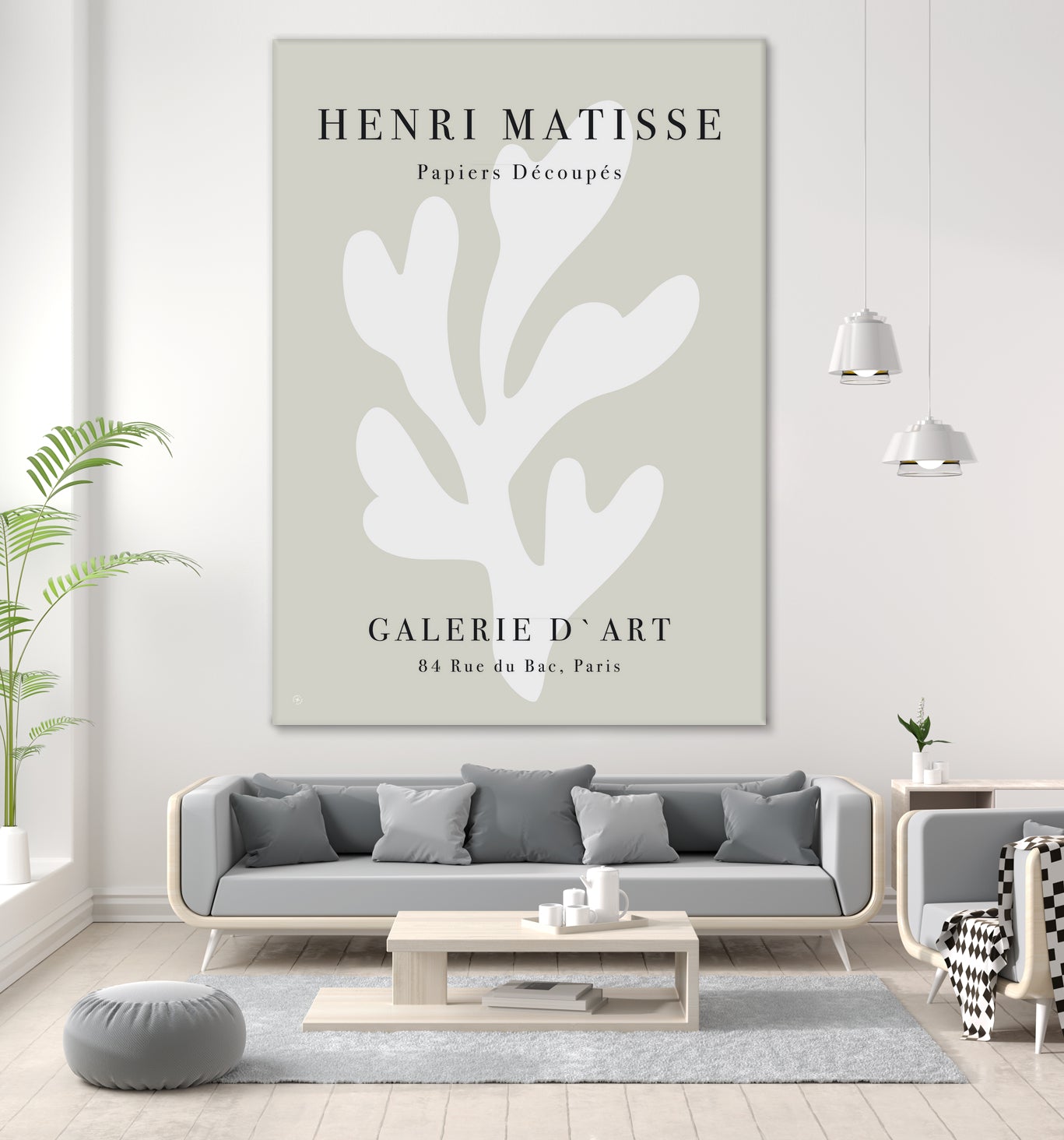 Papiers Découpés XI by M Studio on GIANT ART - beige matisse