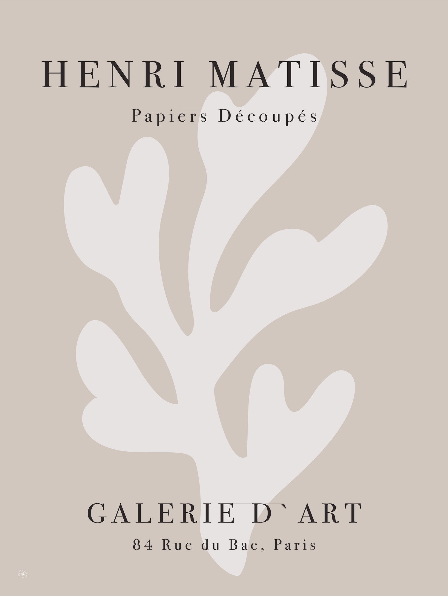 Papiers Découpés XI by M Studio on GIANT ART - beige matisse