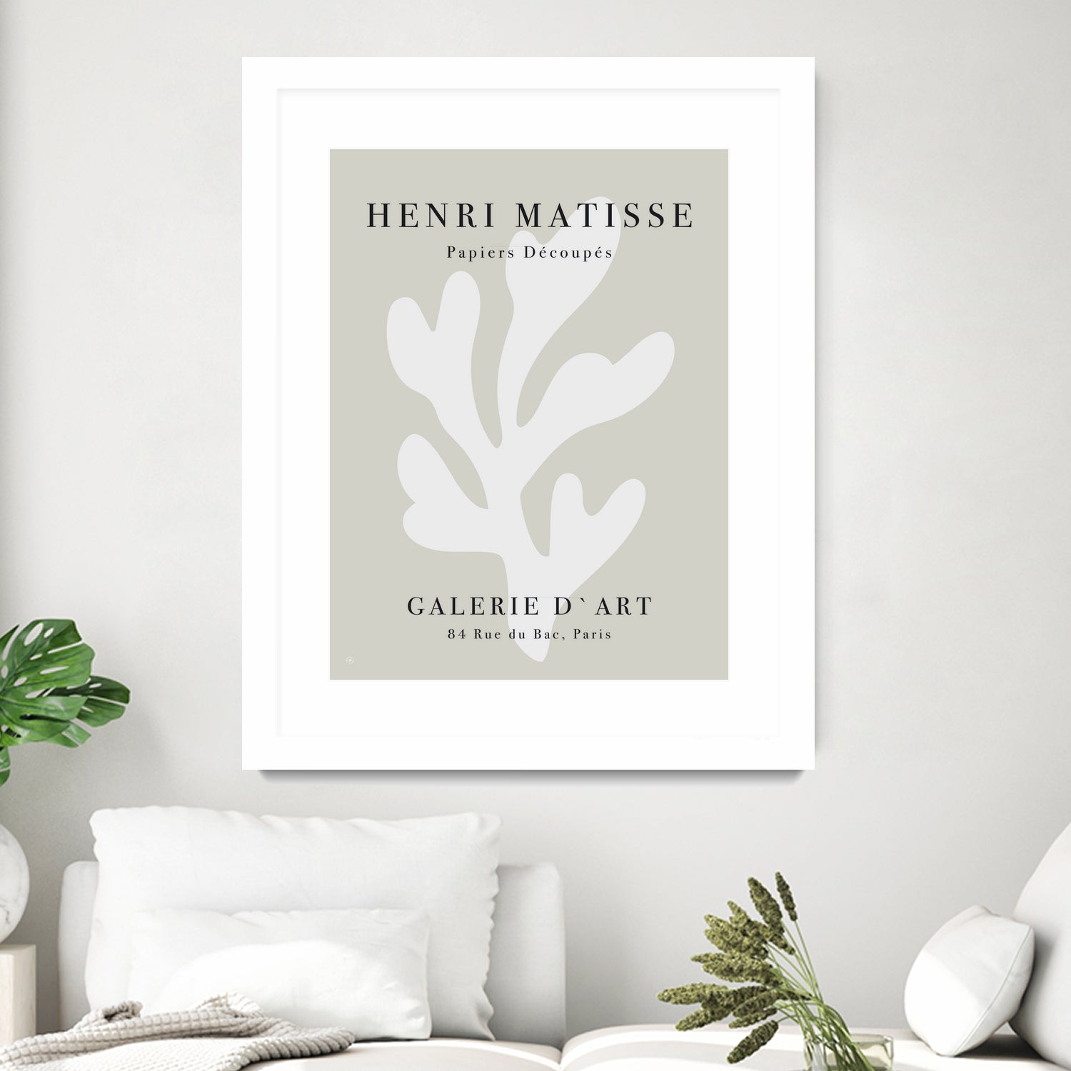 Papiers Découpés XI by M Studio on GIANT ART - beige matisse