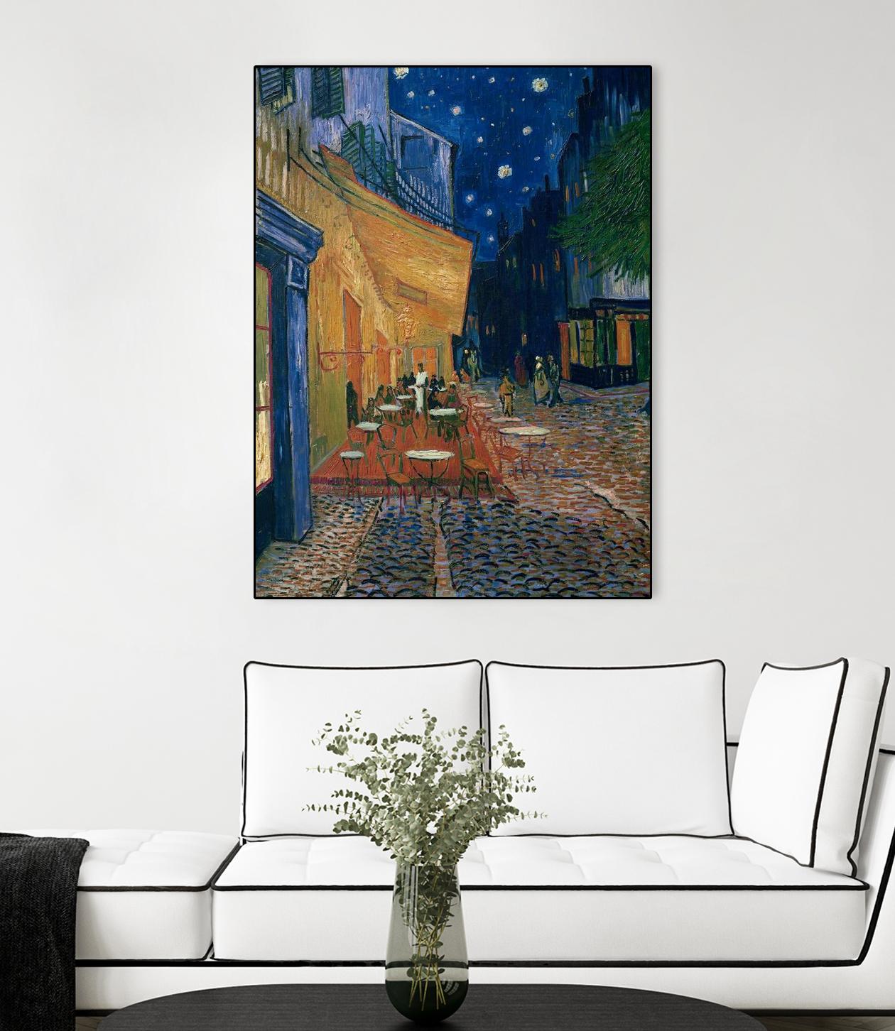 Cafe-terrace at night (Place du forum in Arles), 1888 by Vincent van Gogh on GIANT ART - museums