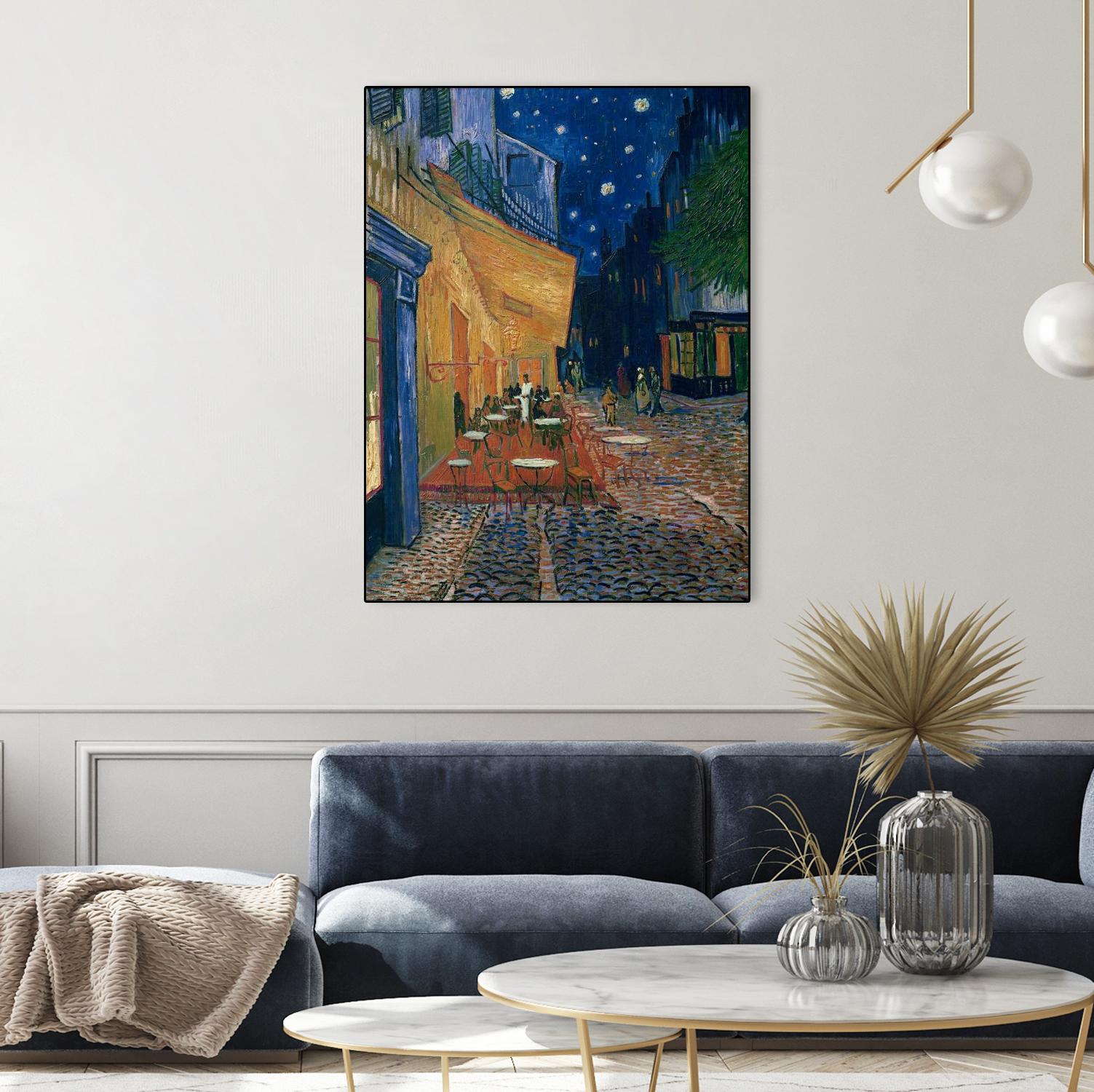 Cafe-terrace at night (Place du forum in Arles), 1888 by Vincent van Gogh on GIANT ART - museums