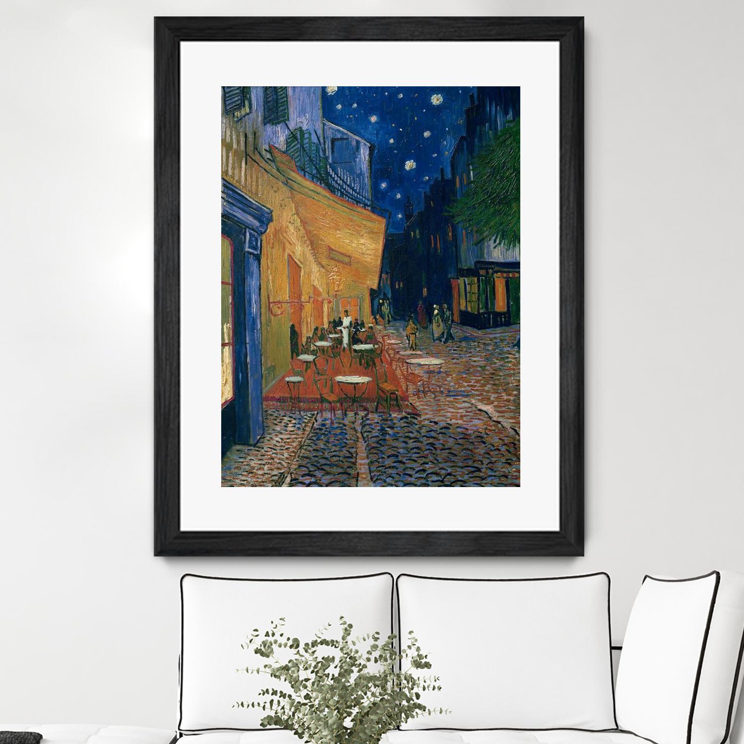 Cafe-terrace at night (Place du forum in Arles), 1888 by Vincent van Gogh on GIANT ART - museums