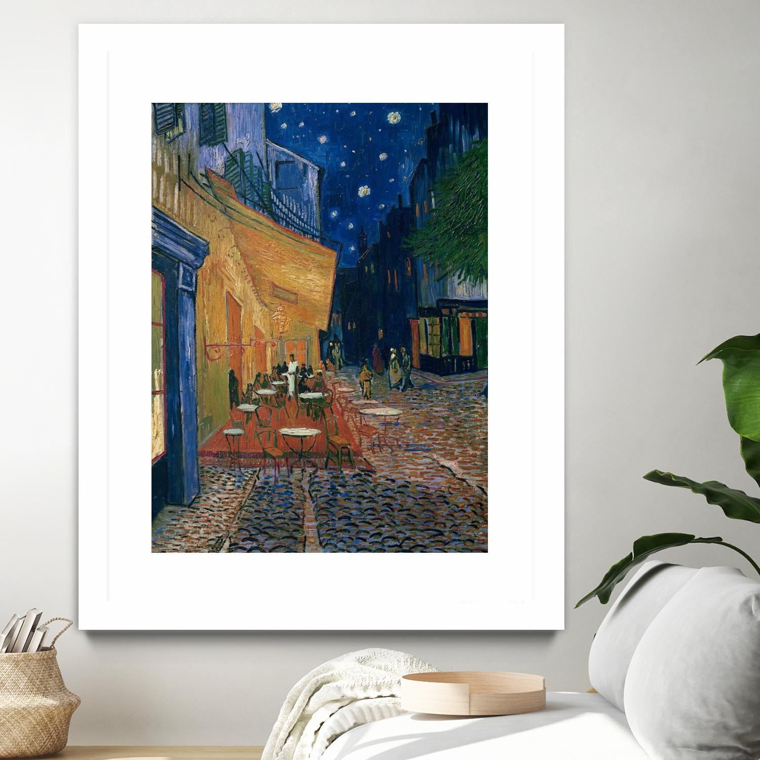 Cafe-terrace at night (Place du forum in Arles), 1888 by Vincent van Gogh on GIANT ART - museums