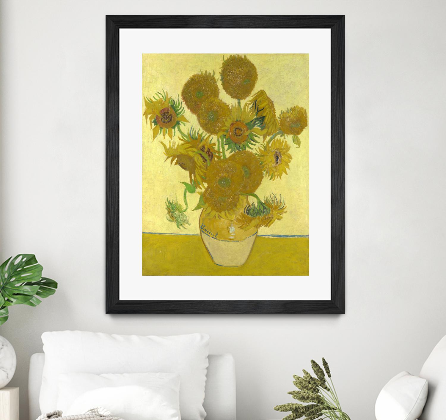 Sunflowers on Gold, 1888 by Vicent van Gogh on GIANT ART