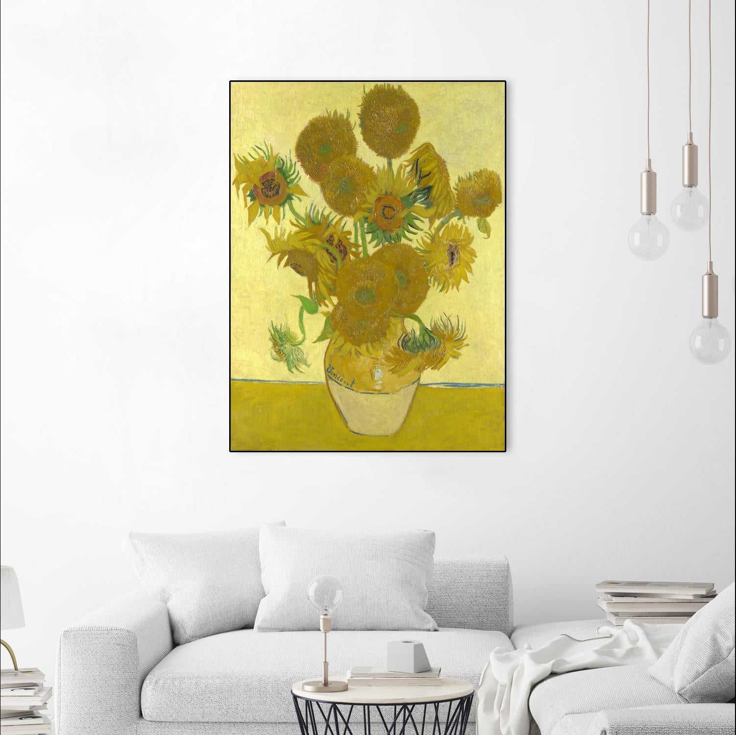 Sunflowers on Gold, 1888 by Vicent van Gogh on GIANT ART