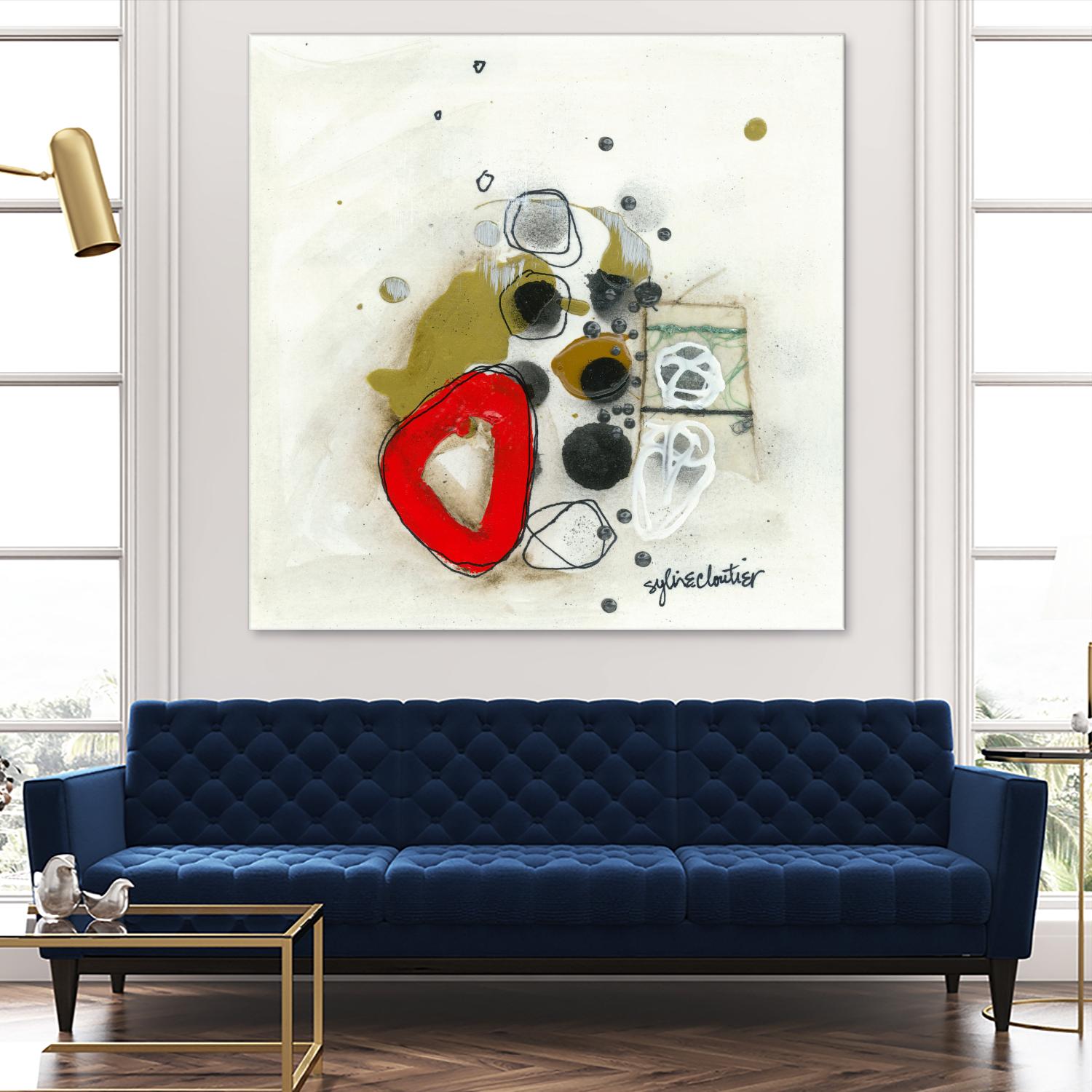 Actual #1 by Sylvie Cloutier on GIANT ART - red abstrait