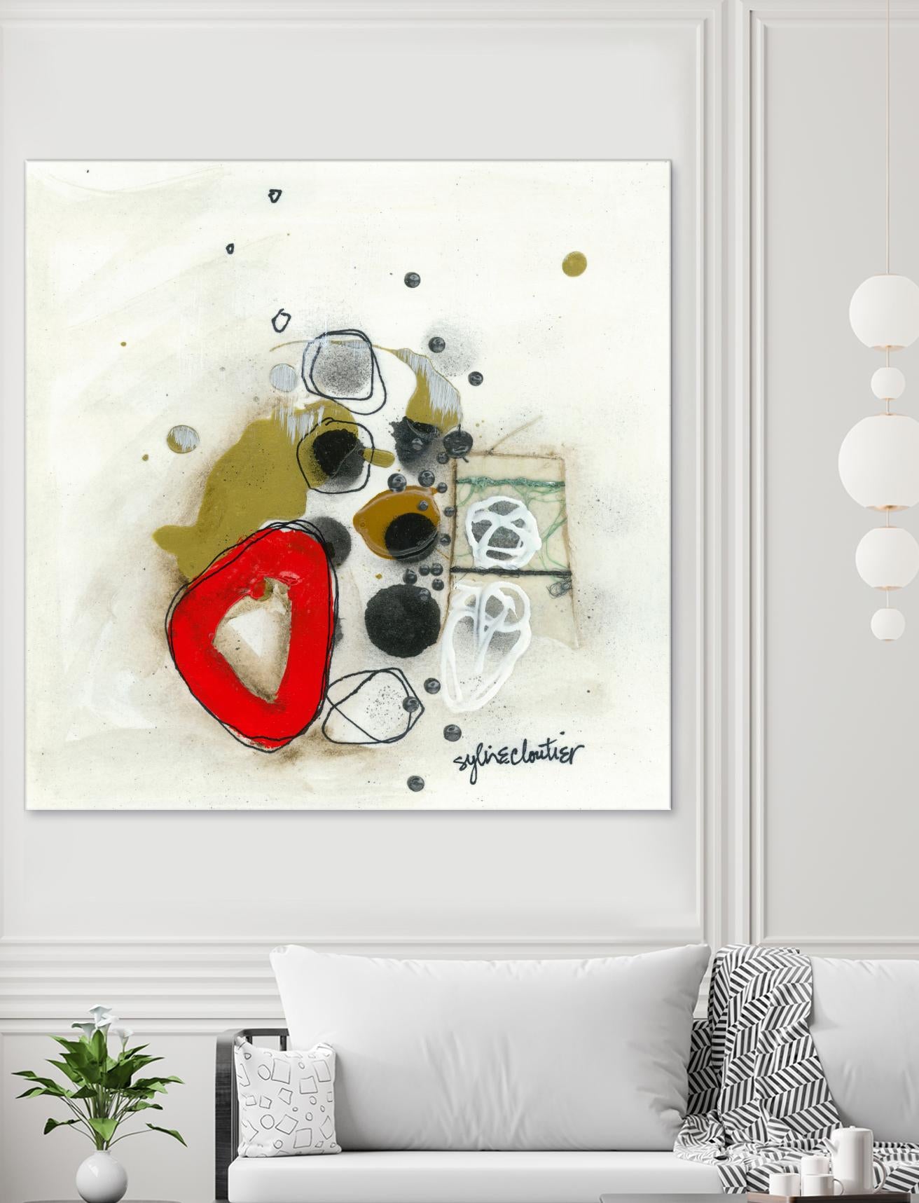 Actual #1 by Sylvie Cloutier on GIANT ART - red abstrait