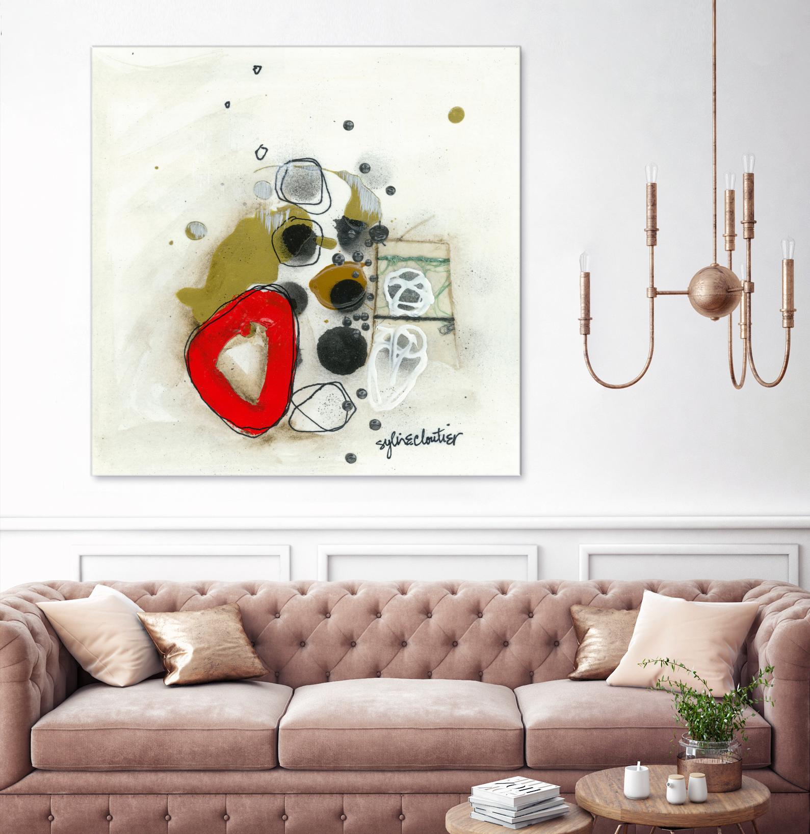 Actual #1 by Sylvie Cloutier on GIANT ART - red abstrait