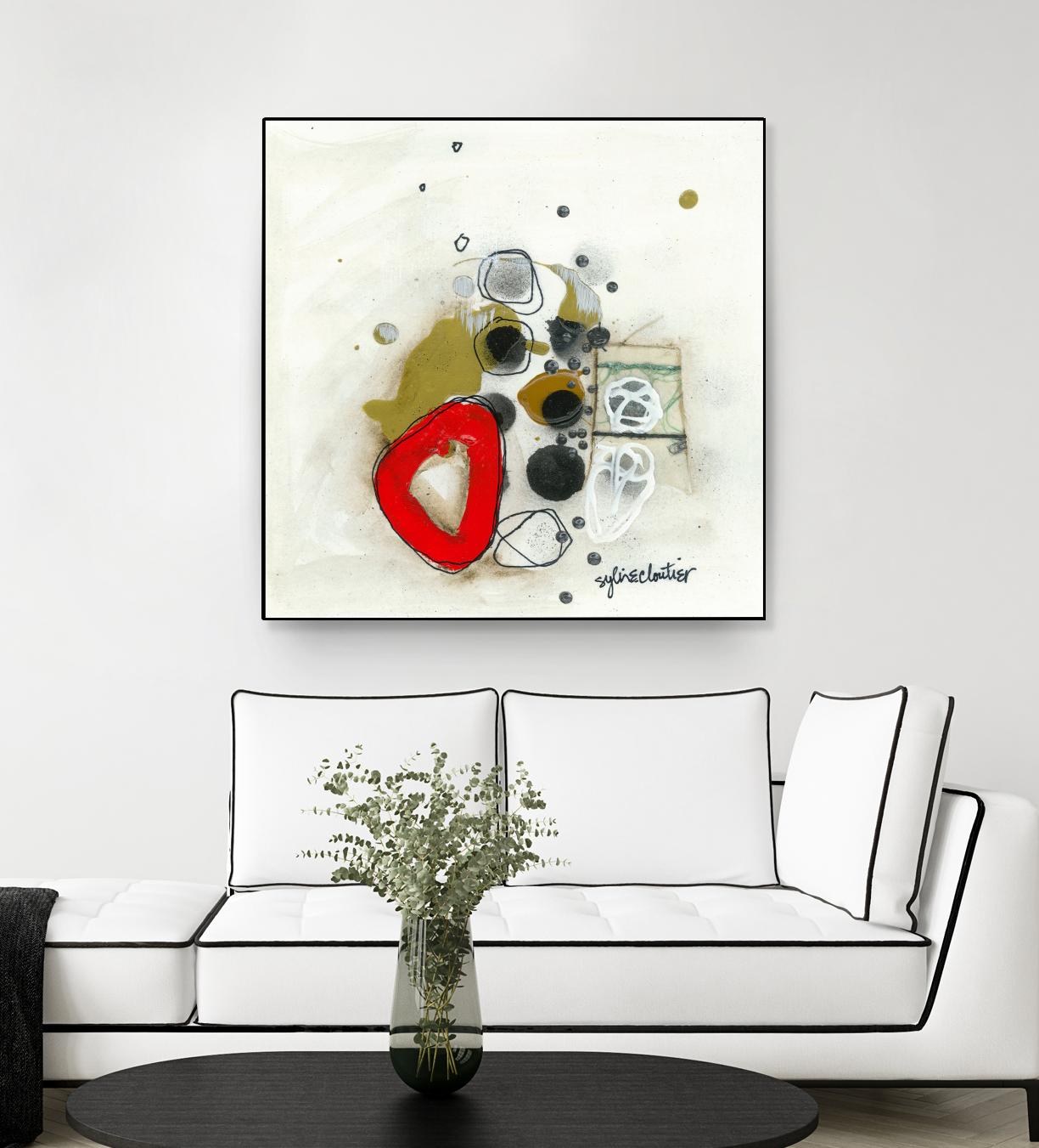 Actual #1 by Sylvie Cloutier on GIANT ART - red abstrait